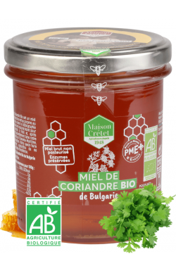 miel de coriandre bio de bulgarie 400g