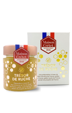 trésor de ruche pollen gelée royale miel acacia
