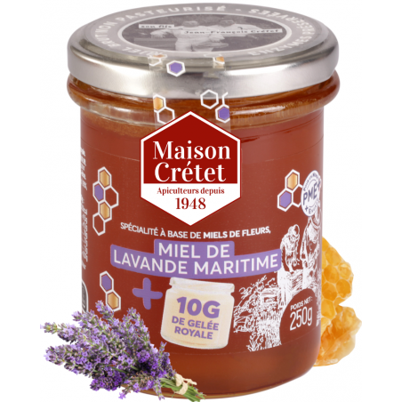 miel lavande maritime et gelée royale 250g miel lavande maritime et gelée royale 250g