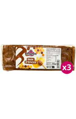 Pack x3 pain d'épices mielTonia 300g