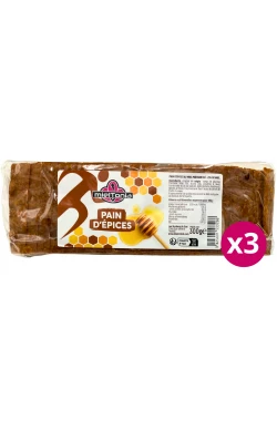 Pack x3 pain d'épices mielTonia 300g