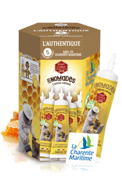 5 tubes de miel de Charente-Maritime